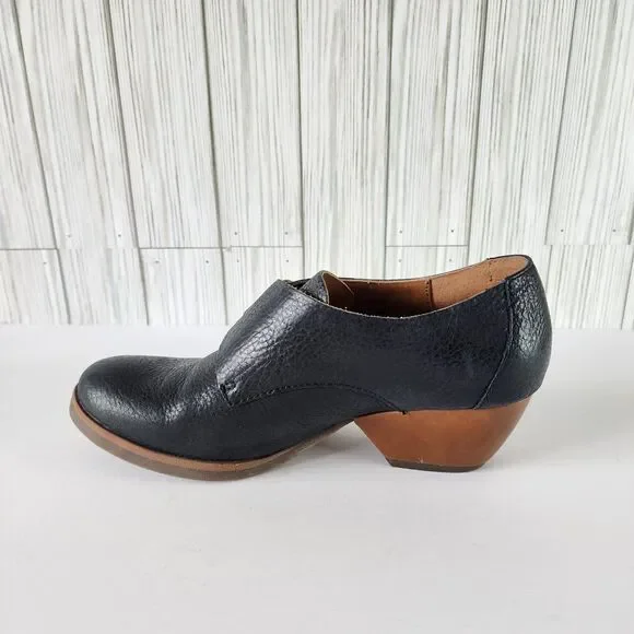 Korks by Kork-Ease Nanda Women Black Leather Ankle Booties Shoes Size 6.5M - Picture 4 of 9